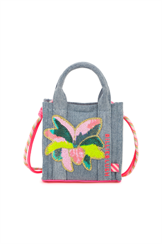 Väska Blomma - Jeans