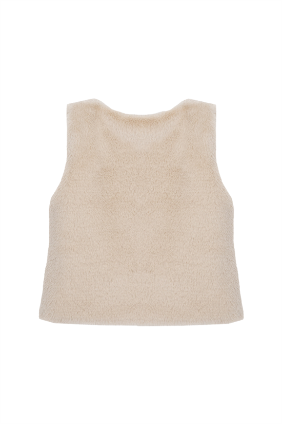 Väst Faux Fur
