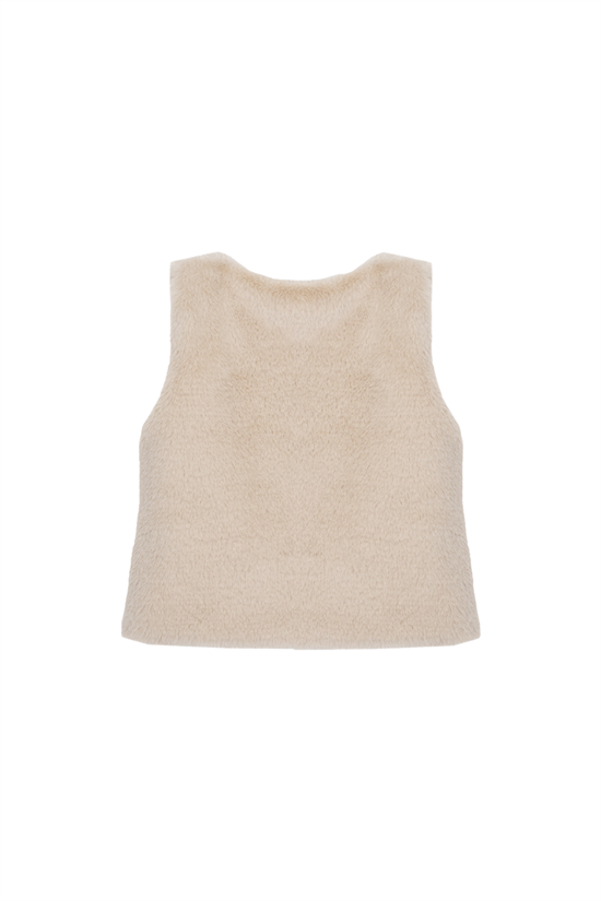 Väst Faux Fur